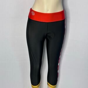 runDisney Minnie Mouse Crop Leggings Womens L Red Polka Dot Capri